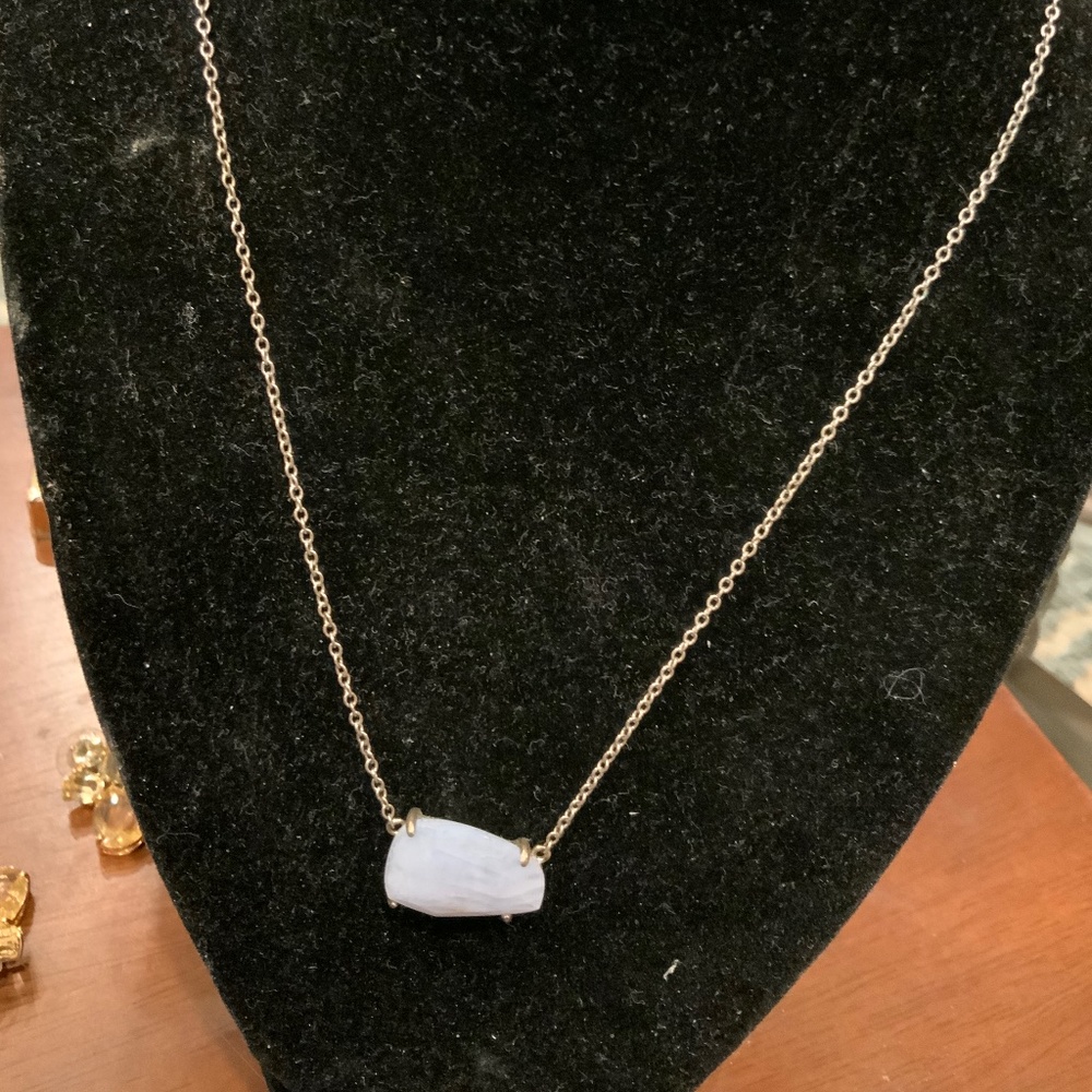 Kendra Scott Retired Blue Lace Agate Isla necklace